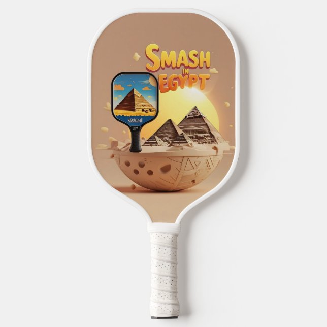 Smash da Pirâmide - Design do Pickleball no Egito (Front)