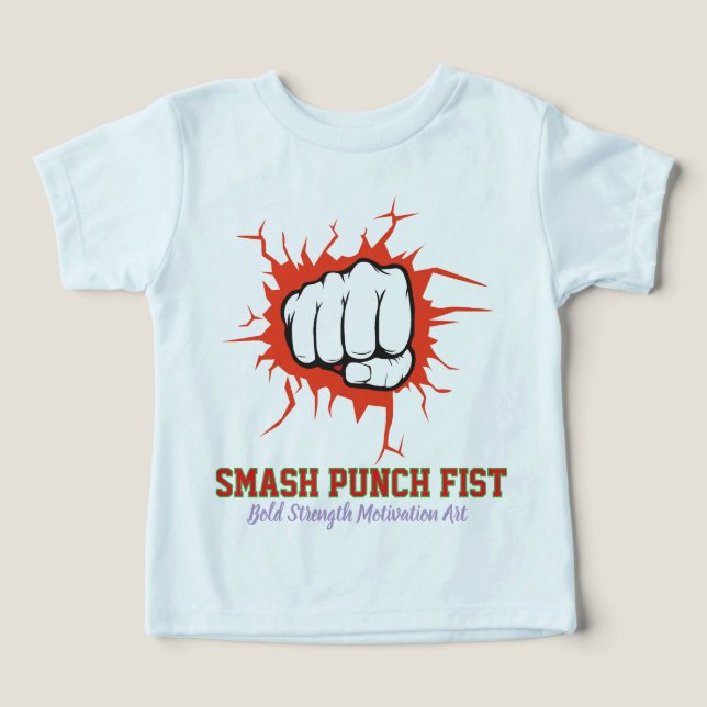Smash Punch Fist – Bold Strength Motivation Art (Design frontal)