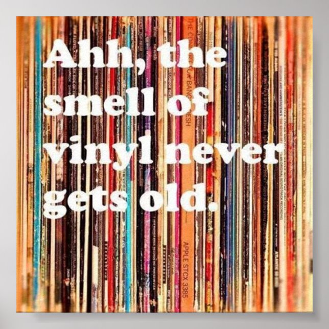 Smell of Vinyl Poster (Frente)