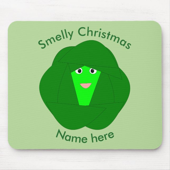 Smelly Christmas Bruxa Sprout Mousepad (Frente)