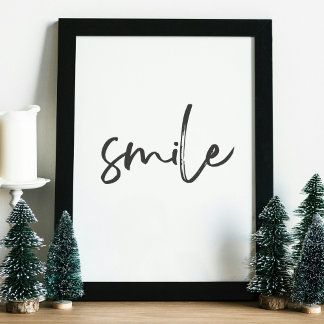 Smile Poster – Positive Energie für dein Zuhause