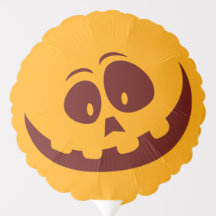 Smiley face de Halloween Laranja e Castanho