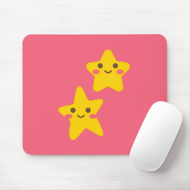 Smiling Stars Mousepad (Com mouse)