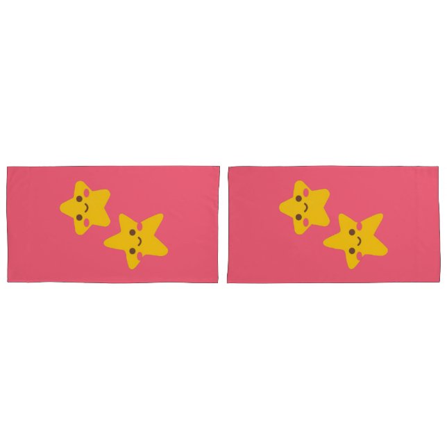 Smiling Stars Pillowcase (Frente - conjunto)