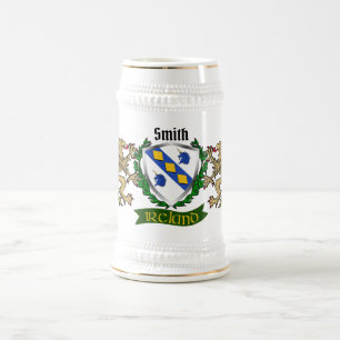 Smith/Smyth Irish Shield Beer Caneca de cerveja