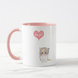 Smitten Kitten "Love you", caneca Dia de os namora