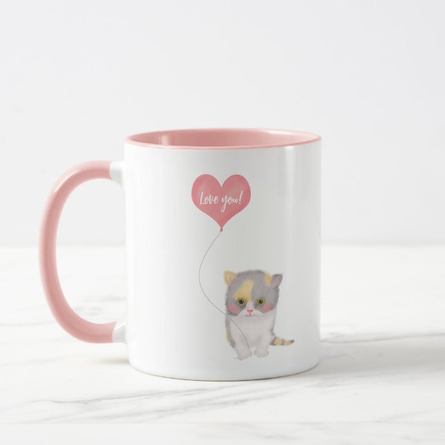 Smitten Kitten "Love you", caneca Dia de os namora (Esquerda)
