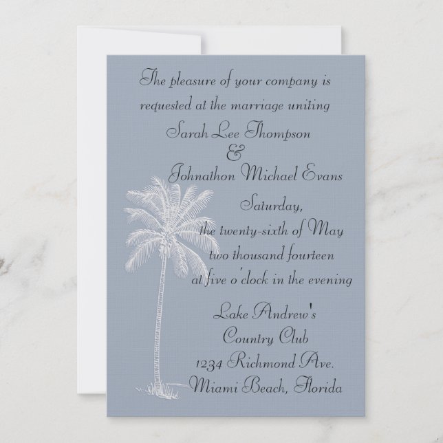 Smokey Beach Getaway Convite 5 x 7 (Frente)