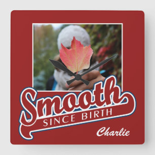 SMOOTH com o relógio de parede personalizado PHOT