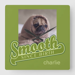 SMOOTH com o relógio de parede personalizado PHOTO