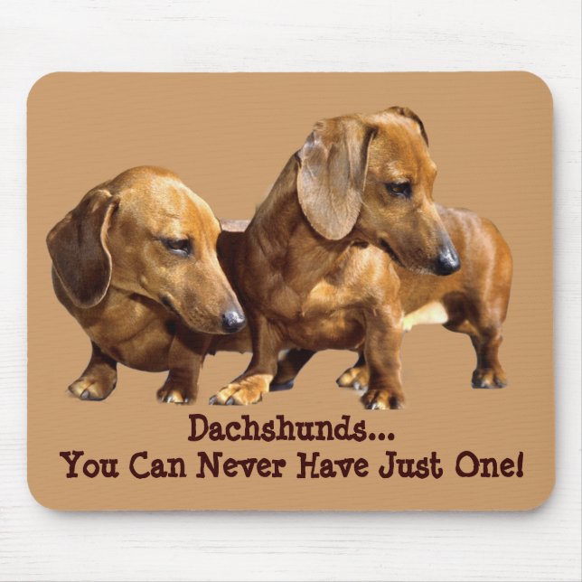 Smoothie Mousepad do Dachshund (Frente)