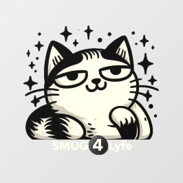 SMUG 4 Lyfe Cat 12 x 12 Janela Cling