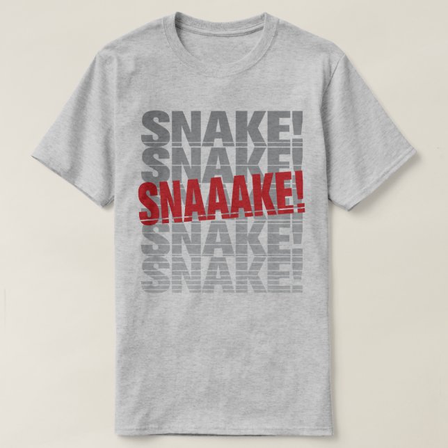 Snaaake! Camiseta (Frente do Design)