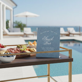 Snack Bar Coastal Blue Seashell Bachelorette