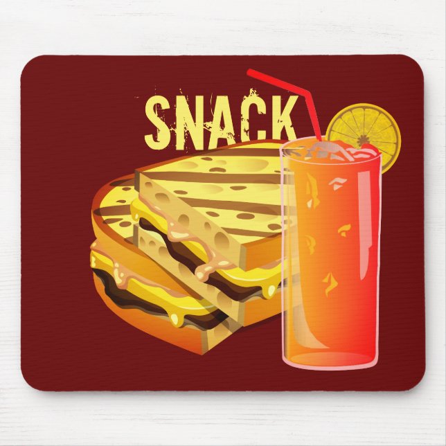 Snack Red Mousepad (Frente)