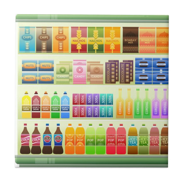 snacks para produtos de prateleira de supermercado (Frente)