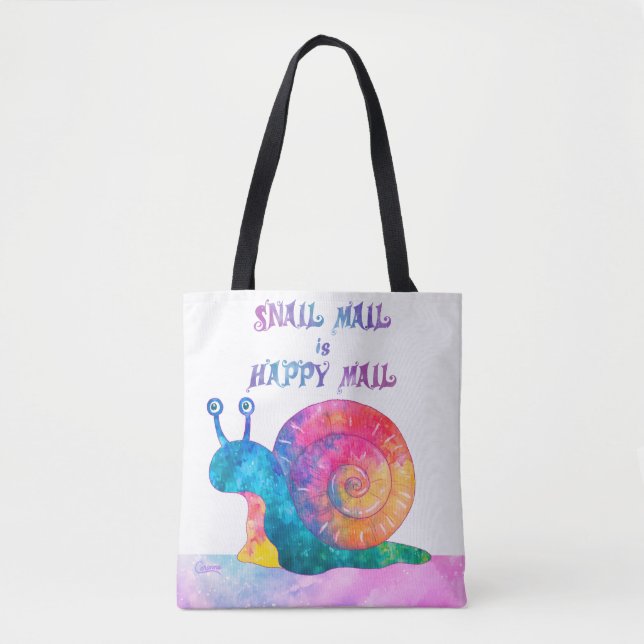 Snail Mail é Happy Mail - Bolsa Tote (Frente)