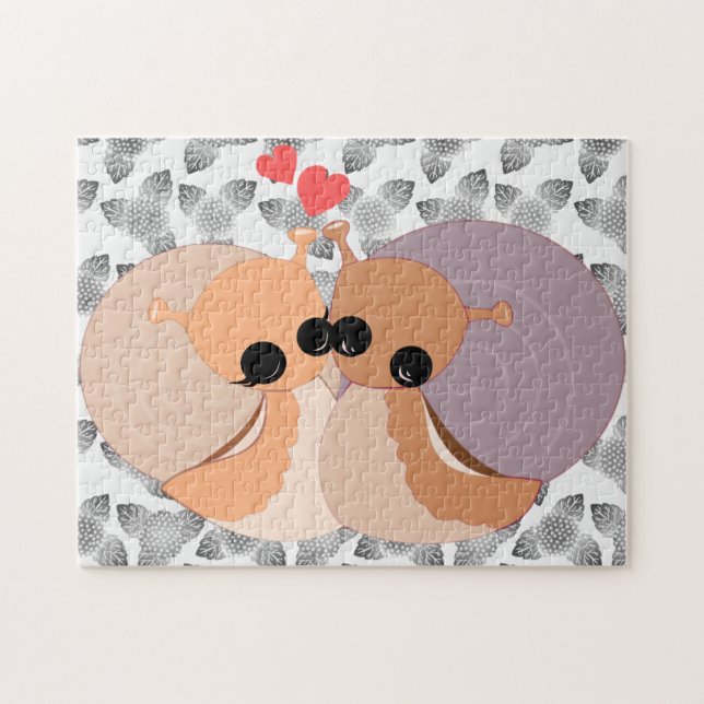 Snails Family Jigsera Quebra-cabeça (Horizontal)