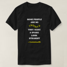 SNAKES WALK 2, Cobra Sarcástico Preto Camiseta Uni