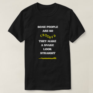 SNAKES WALK 2, Cobra Sarcástico Preto Camiseta Uni
