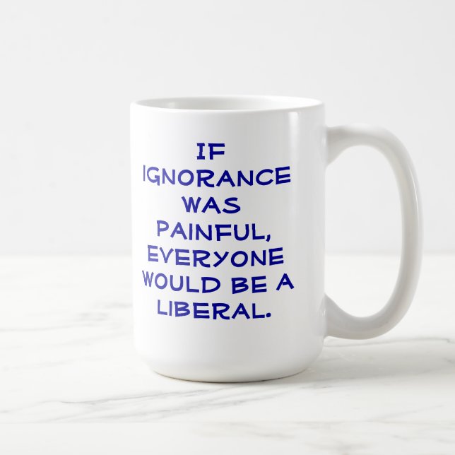 Snarky, caneca de café pro-Liberal (Direita)