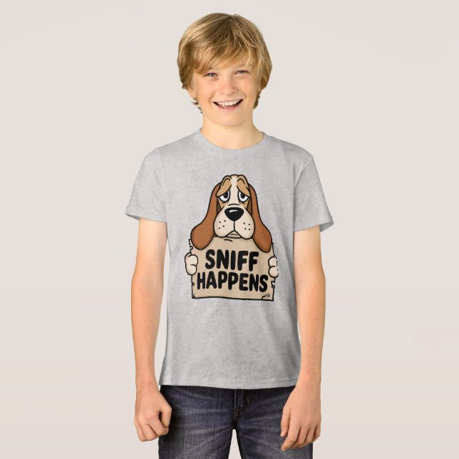 Sniff Happens – Basset Hound Triste (Frente Completa)