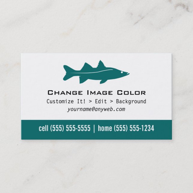 Snook - cartão de assunto pessoal (Frente)