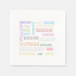 Snooker teme guardanapos