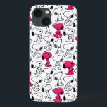 Snoopy Black & Magenta Pattern<br><div class="desc">Take a look at this super cute design featuring Snoopy in a black and magenta pattern.</div>