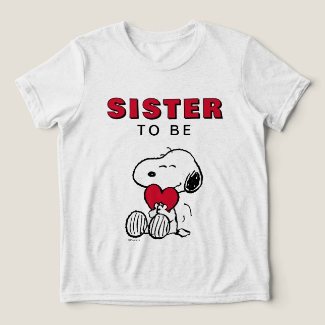 Snoopy | Little Sweetheart Tri-Blend Shirt (Design frontal)