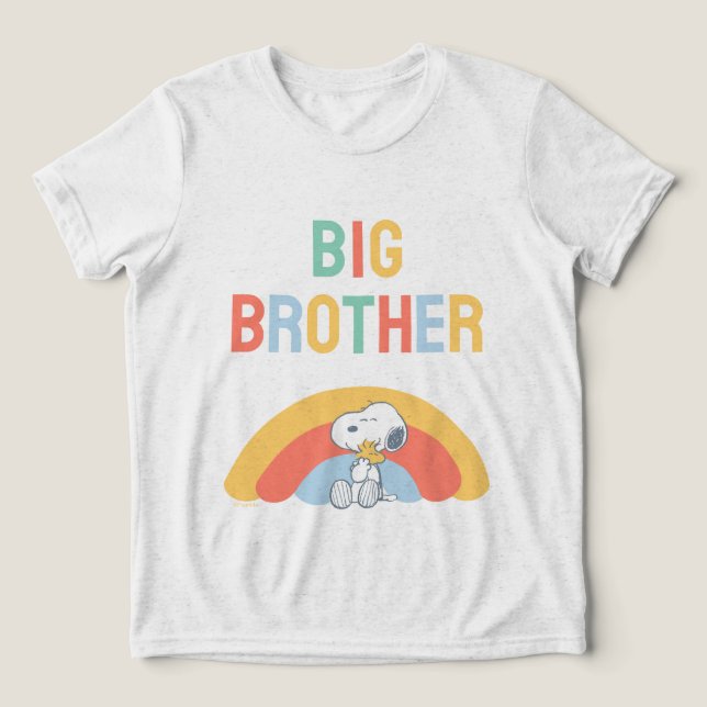 Snoopy & Woodstock Rainbow Baby Shower Tri-Blend S (Design frontal)