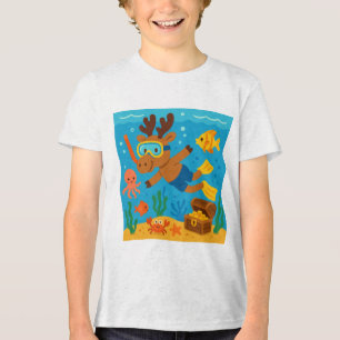 Snorkel Safari - Camisa T do Explorador Oceânico p