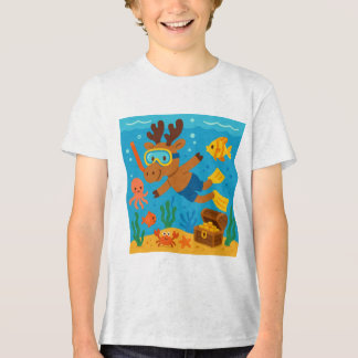 Snorkel Safari - Camisa T do Explorador Oceânico p