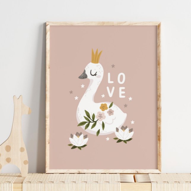 Snow Goose Animal Name Love Poster | Impressão de  (Criador carregado)