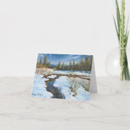 "Snow Melt", por Barbara Stanton: Cartão de Nota
