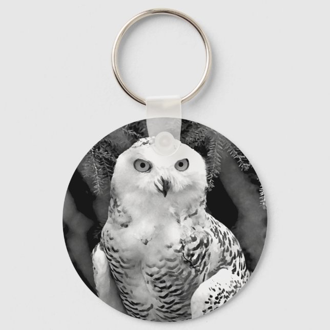Snow Owl Baby Chaveiro (Frente)