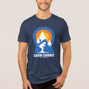 Snow Summit Ski Sunset Retro T-Shirt