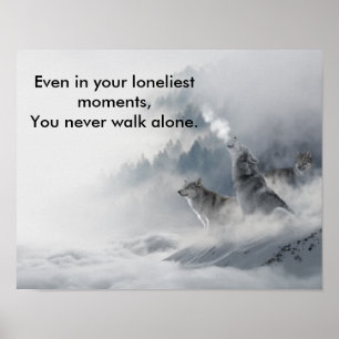 Snow Wolf Impressão