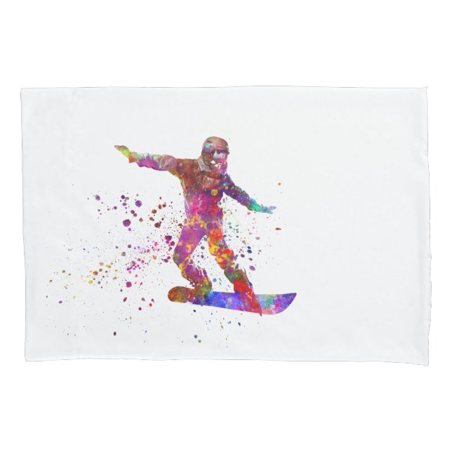 Snowboard in watercolor (Frente-Esquerda)