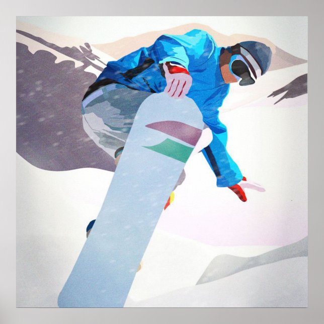 Snowboard Winter Sport_ Poster (Frente)