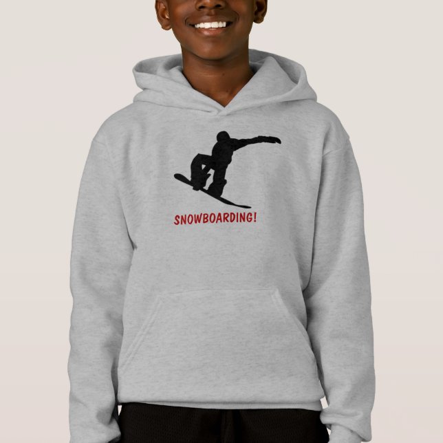 SNOWBOARDING O Hoodie da Criança nº 2 (Frente)