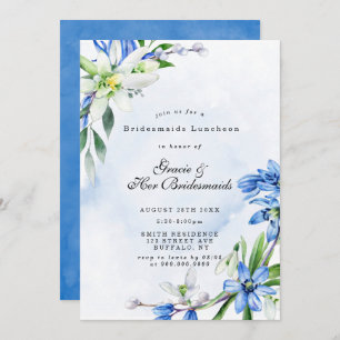 Snowdrots Scilla Bridesmaids Luncheon Invite