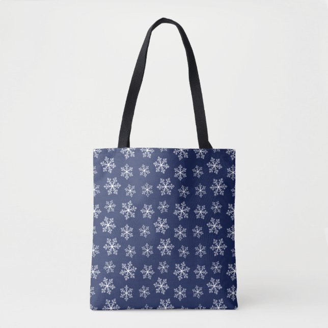 Snowflake de marinho - Tote Bag (Frente)
