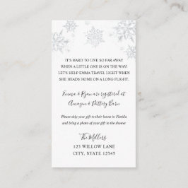 Snowflake Inserção do chá de fraldas de longa dist