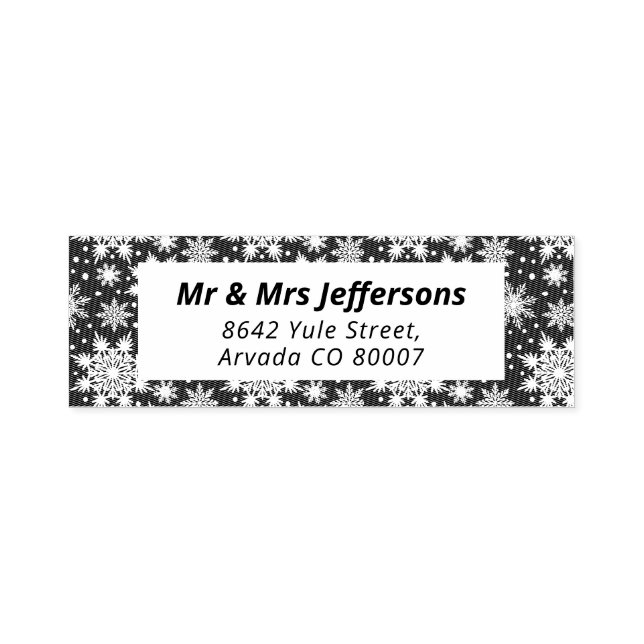 Snowflakes Padrão de Feriado de inverno Carimbo (Design)