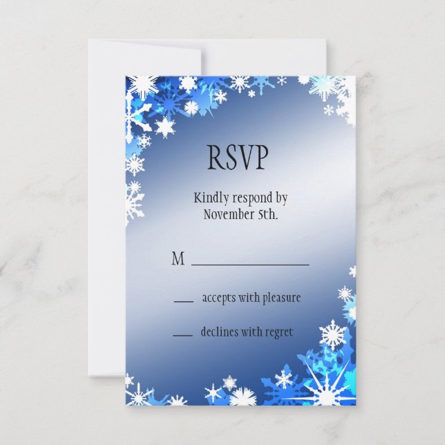 Snowflakes RSVP (Frente)