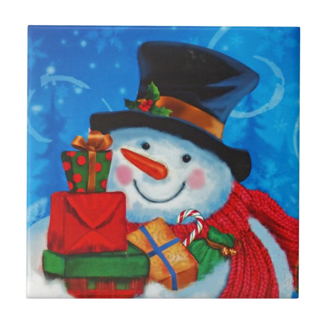 Snowman a carregar presentes (Frente)