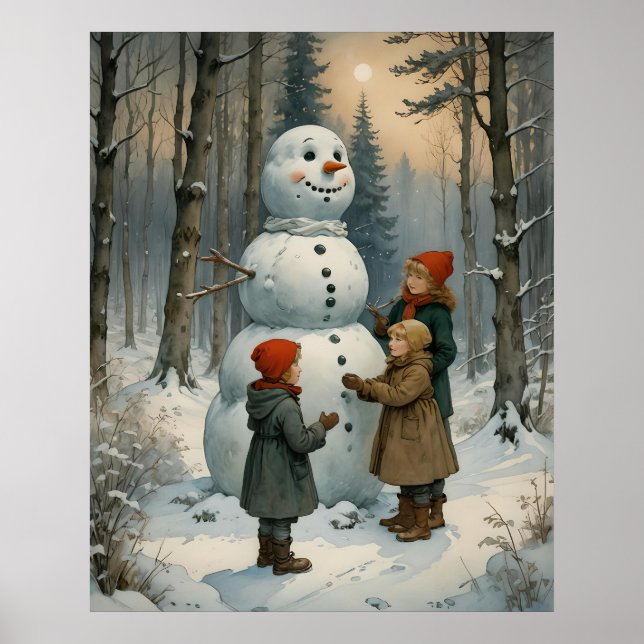Snowman Builders Poster (Frente)