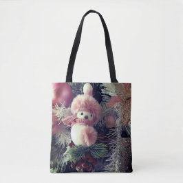 Snowman Christmas Tote Bag