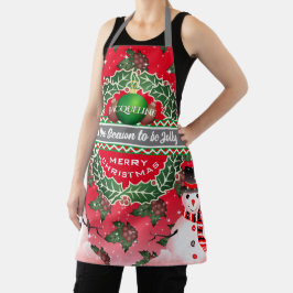 Snowman com Holly Berries e o SEU NOME na RED